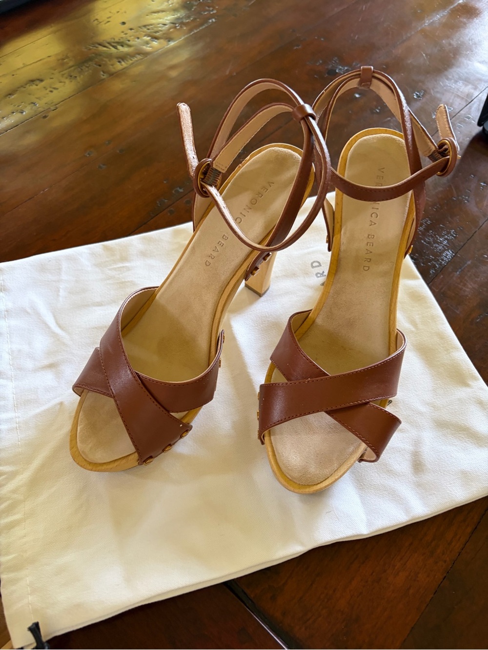 Worn 2-3x Veronica Beard Platform Sandals